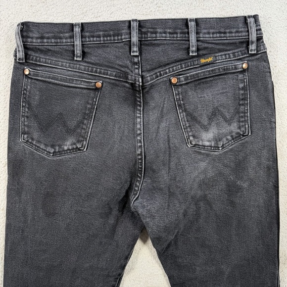 Wrangler Other - Wrangler Jeans Men 34x30 (Fit 32x30) Black Straight Leg 4020 Western Rodeo Denim